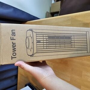 Portable Black Tower Fan, Brand New .